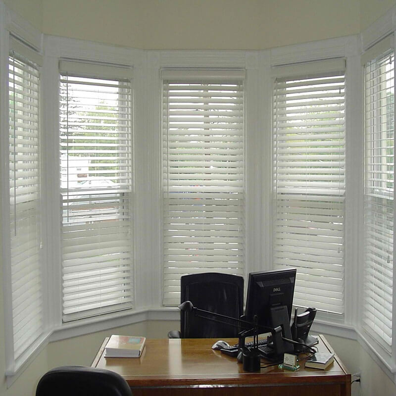Office Blinds reduce eyestrain by controlling natural sunlight.