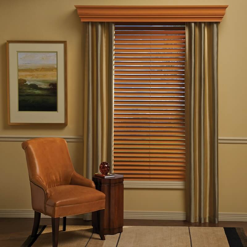 Wooden Blinds are actively maintained and block the dust particles.