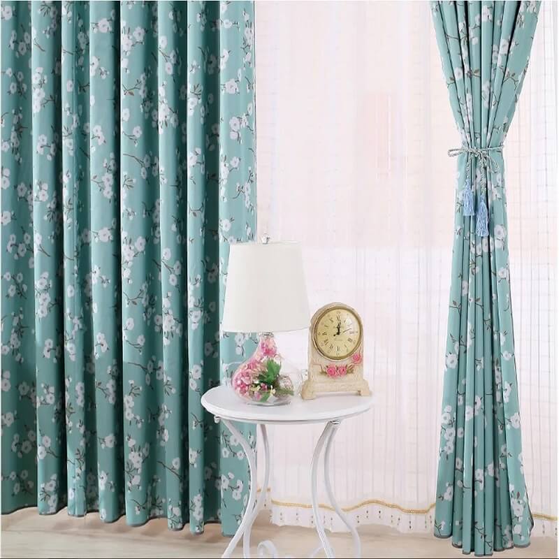 Cotton Curtains blockout light and provide calm environment.